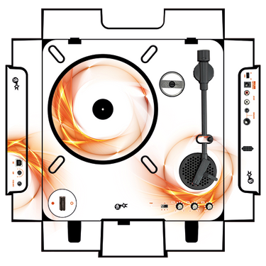 dj-skins Numark PT 01 Skin ORANGE SWIRL